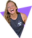 Decorative image of trainer, Kelsey Decker smiling